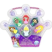 Tara Toy Disney Princess Necklace Activity Set - Spark Creativity with Amazon Exclusive Princess Jewelry-Making Set, Holiday Gift, Birthday Party DIY Activity