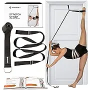 Stretching Strap With Door Anchor - Stretching Equipment to Improve Legs Flexibility - Splits Trainer For Home Ideal In Ballet, Dance, Cheerleading, Taekwondo, Yoga, Pole Dancing & Gymnastics