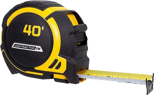 Komelon 93440 Contractor TS Tape Measure, Yellow, 40 ft