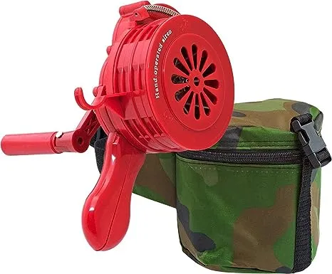 Vixen Horns Hand Crank Siren, Loud Portable Air-raid Hand Held Siren, Manual Operated Siren Horn, Handheld Fire Alarm Tornado Air Raid Siren (Plastic), VXS-1000P