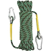 X XBEN Outdoor Climbing Rope 10M(32ft) 20M(64ft) 30M(96ft) 50M(160ft) 70M(230ft) 152M(500FT) 352M(1000FT) Static Rock Climbing Rope for Escape Rope Ice Climbing Equipment Fire Rescue Parachute