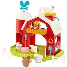 Battat – Farm Animal Toys – 10Pc Toy Farm Set For Kids, Toddlers – Toy Barn & Farm Animals – Music & Animal Sounds – Pretend Play Toy – Musical Farm Playset