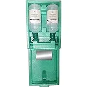 Plum Plus Rinse 48169 Large Eyewash Station, 5" Height, 10.5" Wide, 14.5" Length, 33.8 fl.oz. Volume, 2.4 lb., Polystyrene