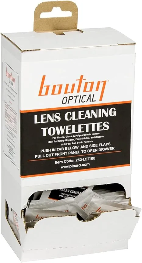 Bouton Optical 252-LCT100 Lens Cleaning Towelette Dispenser, Large