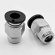 Utah Pneumatic 3/8” Od 3/8” Npt Air Union Male Push Air Fitting Straight pneu...