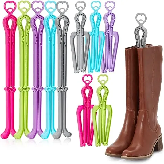 Juvale 10 Pack Boot Shapers for Tall Boots - Folding Boot Trees, Support Stands, Stand Up Inserts for Women and Men (13 in)