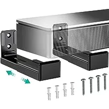 WALI Universal Soundbar Wall Mount, Center Channel Speaker Wall Mount Dual Br...