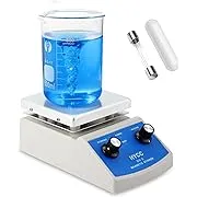 HYCC Magnetic Stirrer Hot Plate Max 716°F, 100-2000RPM Hot Plate with Magnetic Stirrer, 2000mL Magnetic Hotplate Stirrer, Magnetic Stirrer w/Magnetic Stir Bar