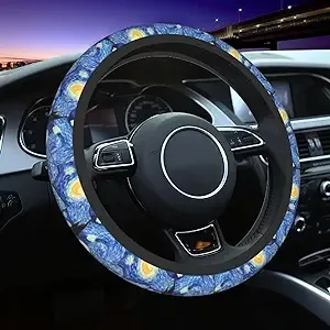 Starry Night Premium Car Steering Wheel Cover