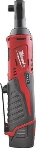 New Milwaukee 2457-21 M12 Cordless 3/8" Ratchet Kit With Battery Charger Case