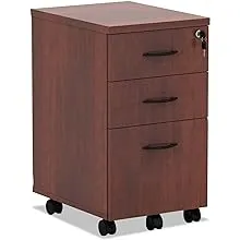 Alera Valencia Mobile Box/Box/File Pedestal File Medium Cherry