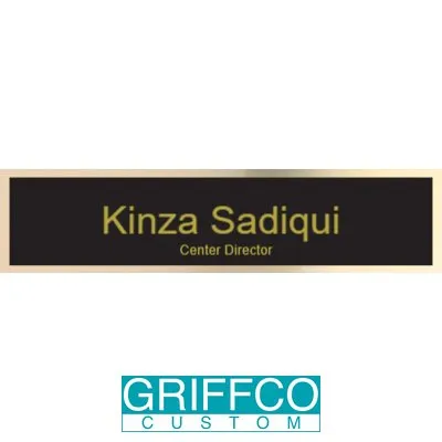 Desk Name Plate Personalized Engraved Name Plates Business Card Holder | Name Plate for Desk | Office Desk Decor - Personalized Plaque Name Plates for Desks | Personalized Name Plate Griffco Supply