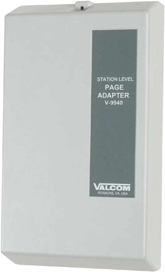 Valcom (V-9940) Station Level Page Adapter