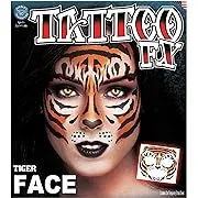 Tinsley Transfers Tiger Face Tattoo Standard