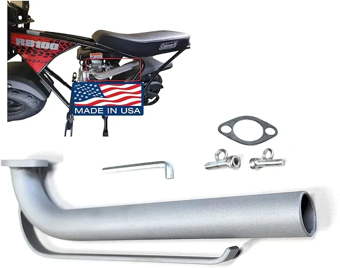 ARSPORT Exhaust Header for Coleman RB100 105cc or RT100 105cc Mini bike only, LF152F-3Q 3 HP 79cc