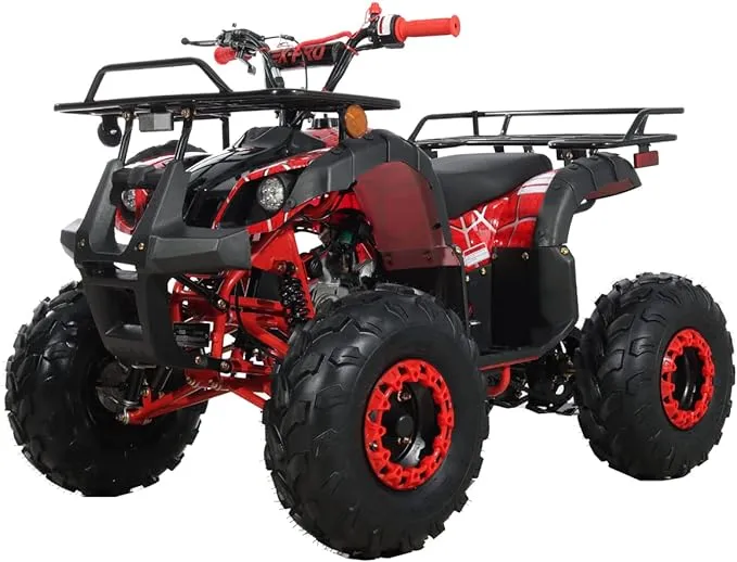 X-PRO 125cc ATV 4 Wheels Quad 125 ATV Quads with LED Lights, Big 19"/18" Tires ...