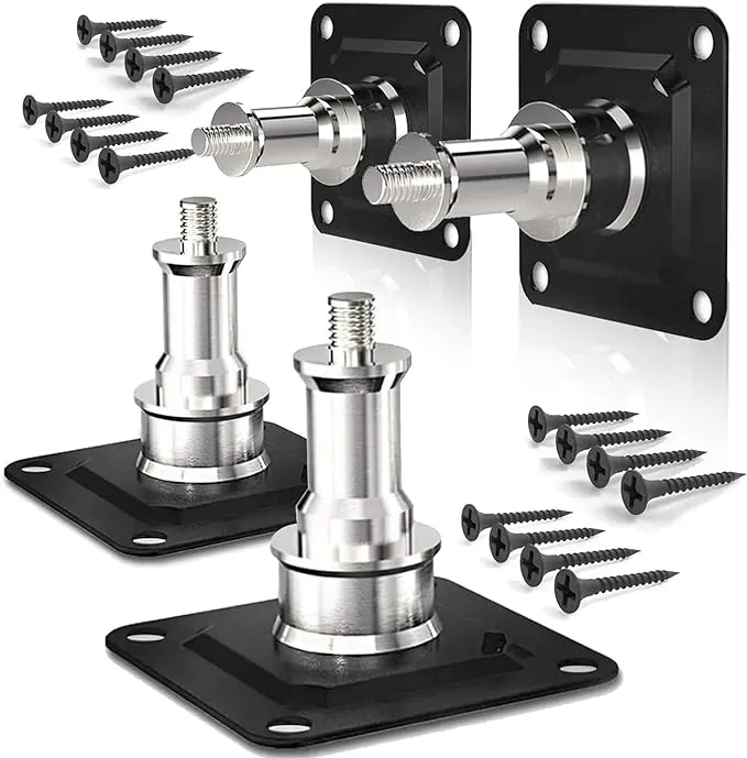 LimoStudio Wall and Ceiling Mount with 5/8” Stud and 1/4" Thread with Screws for Photo Studio and Video Shooting