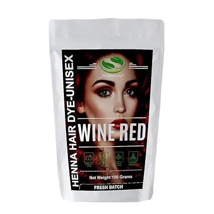 Wine Red Henna Hair & Beard Dye/Color - 1 Pack - The Henna Guys