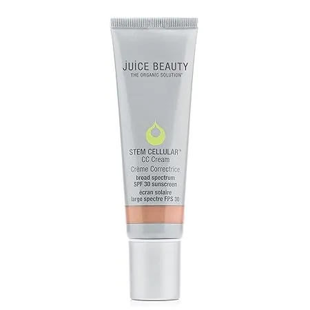 Juice Beauty Stem Cellular CC Cream with Zinc SPF 30, Color-Correcting Face Moisturizer, 1.7 Fl Oz