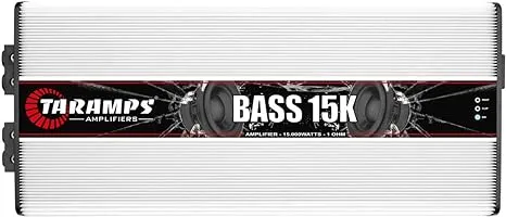 Taramps BASS 15K 1 Channel 15000 watts RMS Sub-bass and Bass Responses, Monoblock Amplifier Class D Low Pass Subsonic Filter Bass Boost Great for Competition High Technology Max Power Amp