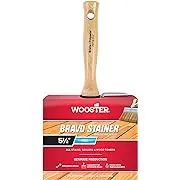 Paint Brush: 5-1/2" Wide, Hog & Polyester, Natural & Synthetic Bristle