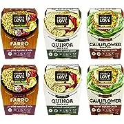 Kitchen & Love Best Sellers Variety Box 6-Pack | Vegan, Ready-to-Eat, No Refrigeration Required | Plant-Based, Gourmet Flavors