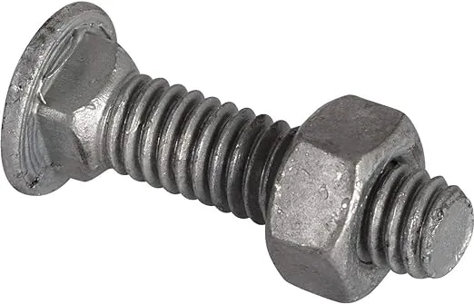 YardGard 5/16 in. Dia. x 1-1/4 in. L Galvanized Steel Carriage Bolt 20 pk