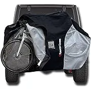 FORMOSA Protective Travel Bike Cover for Transport on Rack - Travel Bike Cover - Bicycle Cover for Transport on Rack - Heavy Duty Electric Bike Cover - Pick CORRECT Size Quad, Single, Dual (Clear)