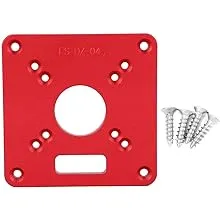 Router Plate, Router Table Plate Made of Aluminum Alloy 6061 Insert Plate Router for Precise Scale Router Table Top