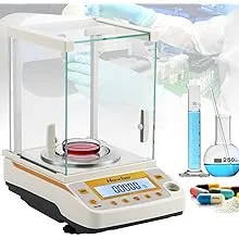 Hanchen Electronic Analytical Balance, 0.1mg 220g Precise Digital Scale for Lab Pharmacy Chemical Plant Jewelry Store 220g/0.0001g