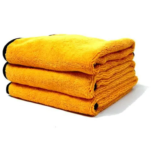 Chemical Guys Professional Grade Premium Microfiber Towel, Gold (16" x 24") 3 Pack