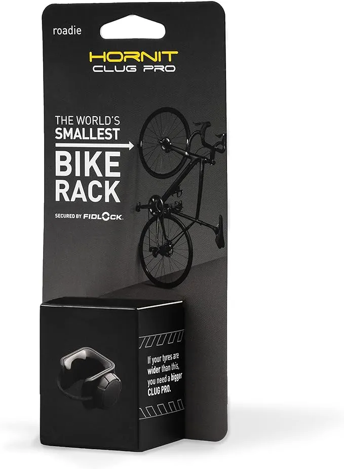 Hornit CLUG PRO | Wall Mounted Bike Rack | Secured by FIDLOCK | 5 Sizes | Easy to Install