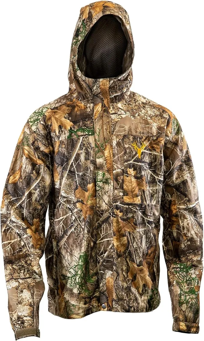 "Men's Camo Hunting Rain Jacket"