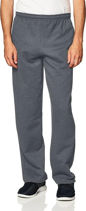 Gildan Men's Fleece Open Bottom Pocketed Sweatpants, up to Size 2XL