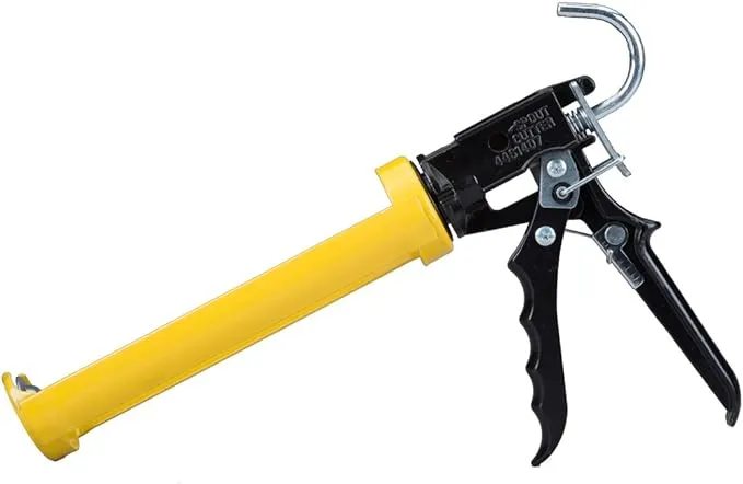 Dripless Si300 Contractor Grade Heavy Duty Caulking Gun | Dripless Caulk Gun for Mid- to High-Viscosity Materials | 10 oz Cartridge Capacity | Reinforced Revolving Frame | 18:1 Thrust Ratio