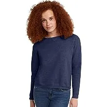 Hanes ComfortSoft EcoSmart Women's Crewneck Sweatshirt Navy Heather