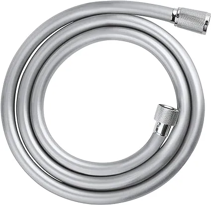 GROHE 28151001 Relexaflex 59" Non-Metallic Shower Hose, 59 inches, Starlight Chrome