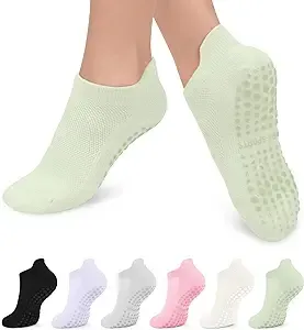 ILANKTOZI Women's Pilates Grip Socks