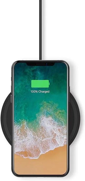 Belkin Quick Wireless Charging Pad - 7.5W Qi-Certified Charger Pad for iPhone, Samsung Galaxy, Apple Airpods Pro & More - Charge While Listening to Music, Streaming Videos, & Video Calling