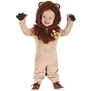 Wizard of Oz Cowardly Lion Costume for Infants, Cuddly Lion Jumpsuit for Movie Cosplay, School Plays & Halloween