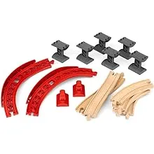 BRIO Ascending Curves Track Pack - Expertly Crafted Railway Expansion | FSC-Certified Beech Wood | Enhances Motor Skills | Perfect for Kids Aged 3+