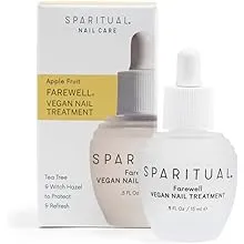 SPARITUAL Apple Fruit FAREWELL VEGAN NAIL TREATMENT | Protect Against Nail Damage 0.5oz (0.5 Fl Oz)