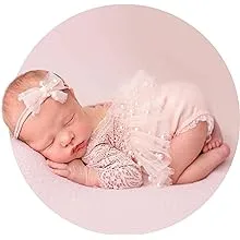 LYXIHAP Newborn Photography Prop Blush Lace Leotard Newborn Baby Girls Photog...