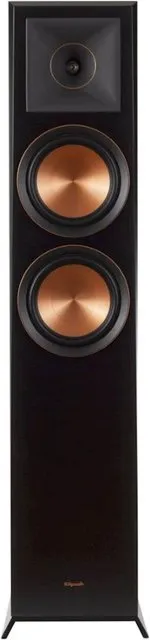 Klipsch RP-6000F II 2.0 Dual Floorstanding Speaker Pair with 90° x 90° Hybrid Tractrix Horn, 1” LTS Tweeter, 6.5” Cerametallic Woofers, and Dolby Atmos Options for Premium Home Theater Sound in Ebony