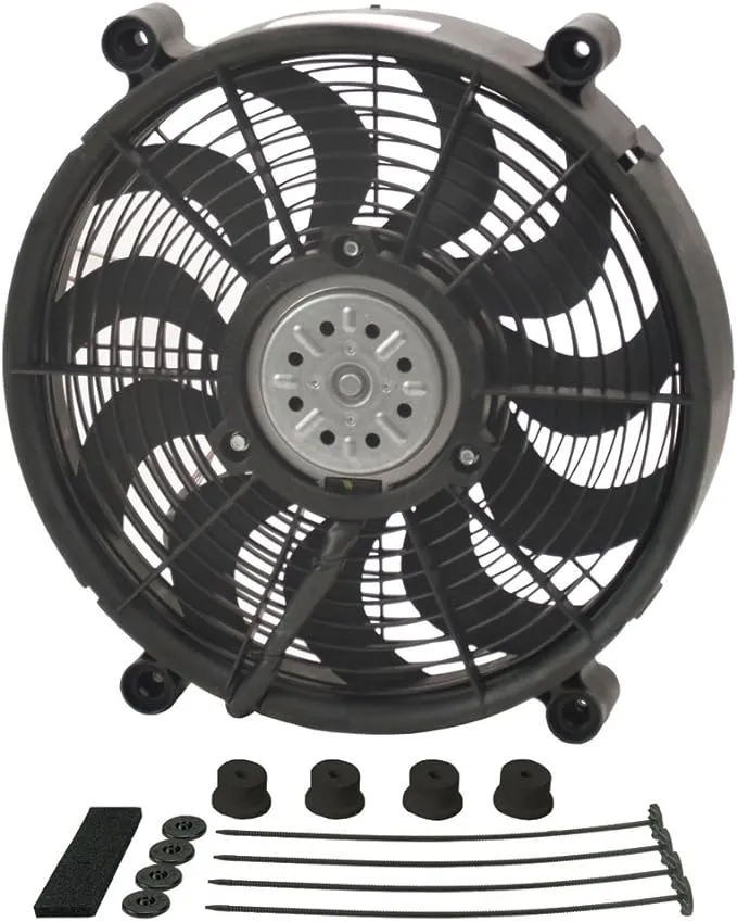 Derale 18214 14" High Output Radiator Fan,Black