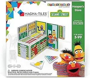 Sesame Street Hooper's Store Magna Tiles Structure Set