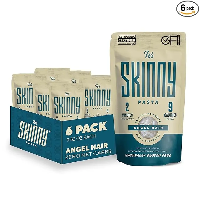 It’s Skinny Rice — Healthy, Low-Carb, Low Calorie Konjac Pasta — Fully Cooked and Ready to Eat — Keto, Gluten Free, Vegan, and Paleo-Friendly (6-Pack)