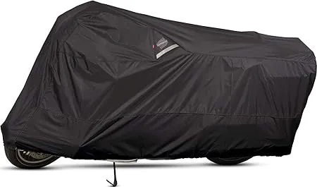 Dowco Guardian 50005-02 WeatherAll Plus Indoor/Outdoor Waterproof Motorcycle Cover: Black, XX-Large