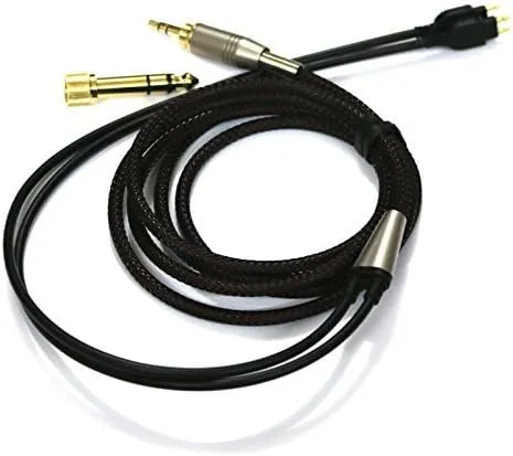 NewFantasia Replacement Audio Upgrade Cable for Sennheiser HD650, HD600, HD580, HD660S, Massdrop HD6XX Headphones 1.5meters/4.9feet