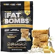 MariGold Keto Fat Bombs - Danish Butter Cookie - Low Carb, Collagen Rich, Grass-fed Ghee, Organic Cocoa Butter, Gluten-Free, Non-GMO (3 bags, 5 Servings each), No Weird Aftertaste